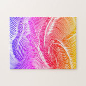 Rainbow Curve Modern Jigsaw Puzzle (Horizontal)