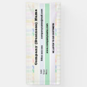 Rainbow Custom Company Banner mit Logo (Vertikal)