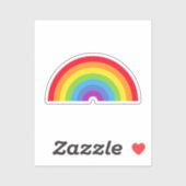 Rainbow Custom-Cut Vinyl Sticker (Blatt)