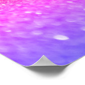 Rainbow Custom Glitzern Name Personalisiert Poster (Ecke)