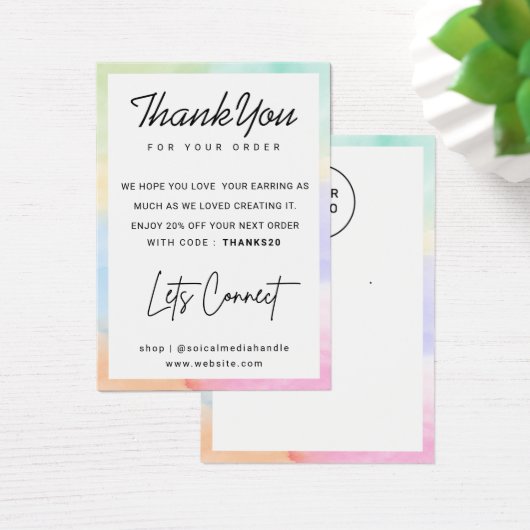 Rainbow Custom Logo Earring Display Danke (Schreibtisch)