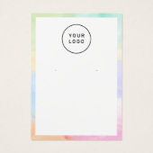 Rainbow Custom Logo Earring Display Danke (Rückseite)