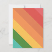 Rainbow Custom Message Füllen in Dankeschön Geburt Mitteilungskarte (Rückseite)