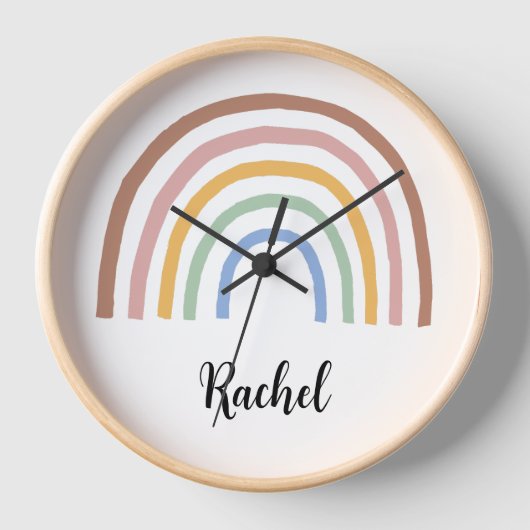 Rainbow Custom name Uhr (Vorderseite)