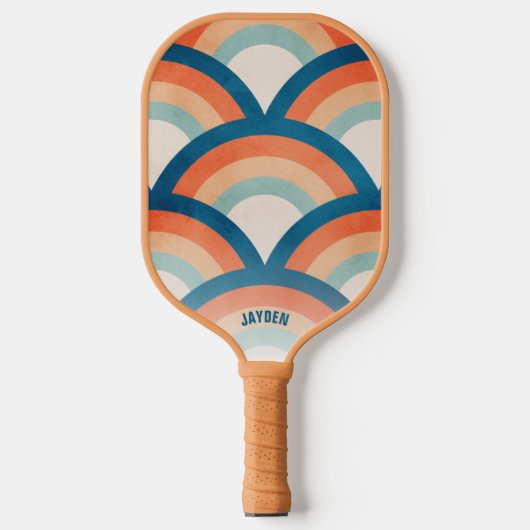 Rainbow Custom Text Pickleball Paddle (Vorderseite)