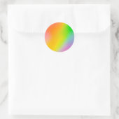 Rainbow Custom Trendy Classic Round Sticker (Tasche)