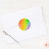 Rainbow Custom Trendy Classic Round Sticker (Umschlag)
