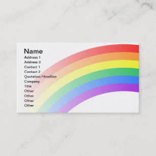 Rainbow Custom Visitenkarte