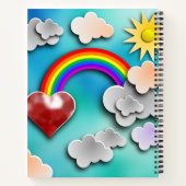 Rainbow Cut-Out Personal Notebook Creative Journal Notizblock (Rückseite)