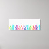 Rainbow Cutlery Modern Transparent Minimalist  Leinwanddruck (Vorderseite)