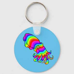 Rainbow Cuttlefish Schlüsselanhänger