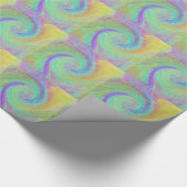 Rainbow Cyclone Absract Art Geschenkpapier (Ecke)