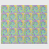 Rainbow Cyclone Absract Art Geschenkpapier (Flach)