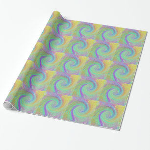 Rainbow Cyclone Absract Art Geschenkpapier