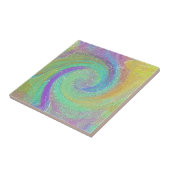 Rainbow Cyclone Abstrakt Art Fliese (Seite)