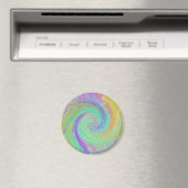 Rainbow Cyclone Abstrakt Art Magnet (In Situ (Geschirrspüler))