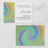 Rainbow Cyclone Abstrakt Art Visitenkarte (Vorne/Hinten)