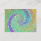Rainbow Cyclone Abstrakt Art Visitenkarte (Rückseite)