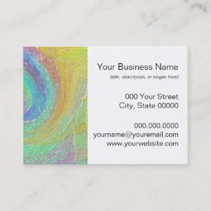 Rainbow Cyclone Abstrakt Art Visitenkarte