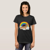 Rainbow Dackel Dackel Idee T-Shirt (Vorne ganz)