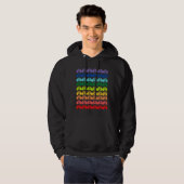 Rainbow-Dackel Hoodie (Vorne ganz)