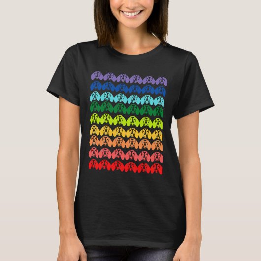 Rainbow-Dackel T-Shirt (Vorderseite)