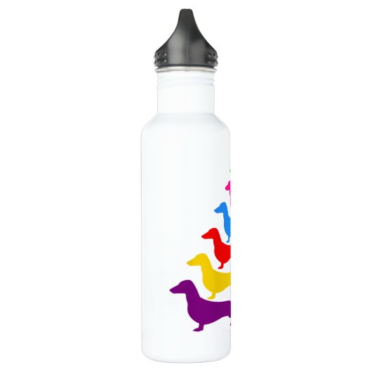 Rainbow Dackel Wasser Flasche Trinkflasche (Links)