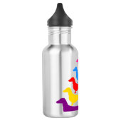 Rainbow Dackel Wasser Flasche Trinkflasche (Links)