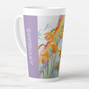 Rainbow Daffodin Spring Wasserfarbene Tasse