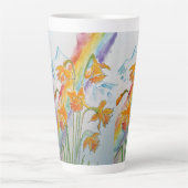 Rainbow Daffodin Spring Wasserfarbene Tasse (Vorderseite)