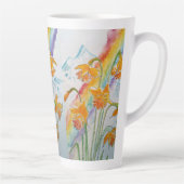 Rainbow Daffodin Spring Wasserfarbene Tasse (Rechts)