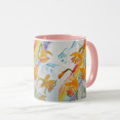 Rainbow Daffodin Spring Wasserfarbene Tasse (VorderseiteRechts)