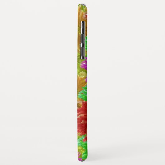 Rainbow Dahlia Blume Explosion Case-Mate iPhone Hülle (Hinten/Links)