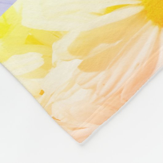 Rainbow Daisies Fleecedecke (Ecke)