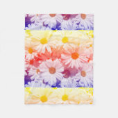 Rainbow Daisies Fleecedecke (Vorderseite)