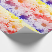 Rainbow Daisies Geschenkpapier (Ecke)