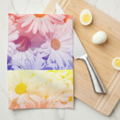 Rainbow Daisies Geschirrtuch (Viertel Falte)