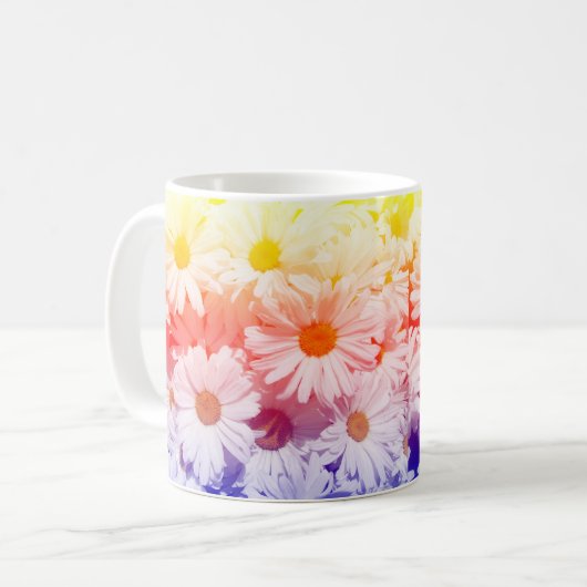 Rainbow Daisies Kaffeetasse (Vorderseite Links)