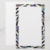 Rainbow Daisies Kaleidoscope Briefpapier (Vorne/Hinten)
