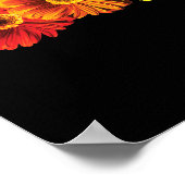 Rainbow Daisies Poster (Ecke)