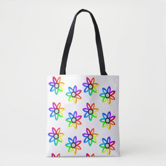 Rainbow Daisies Tasche (Vorderseite)