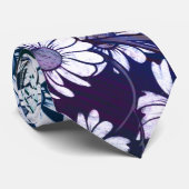 Rainbow Daisy Blume Muster Frühjahr Krawatte (Gerollt)