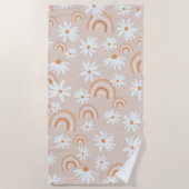 Rainbow Daisy Dream #2 #dreamy #wall #art Strandtuch (Vorderseite)
