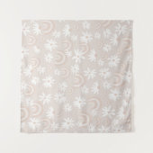 Rainbow Daisy Dream #3 #dreamy #wall #art Wandteppich (Vorderseite (Horizontal))