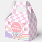 Rainbow Daisy Floral Car Birthday Geschenkschachtel (Vorderseite)