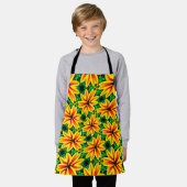 Rainbow Daisy Pattern Schürze (Getragen)