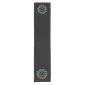 Rainbow Daisy Pentagramm Altar Tuch Kurzer Tischläufer (Vorderseite)