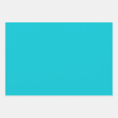 Rainbow Daisy Strip Design-Soft Aquamarin/Limon Geschenkpapier Set (Vorderseite 2)