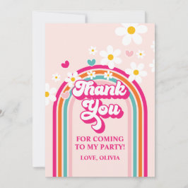 Rainbow Daisy Vielen Dank Einladung