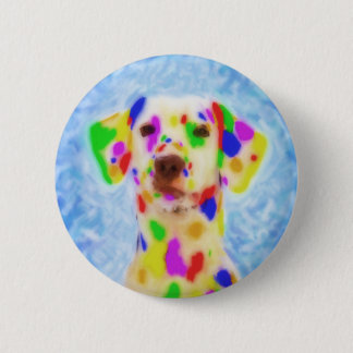 Rainbow Dalmatiner Button